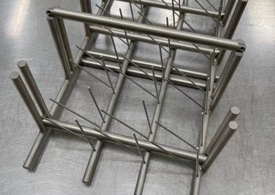 Réalisation de supportages en rond inox